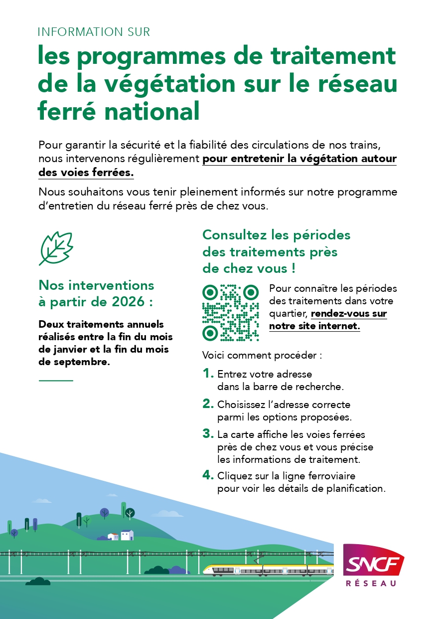 SNCF - programmes de traitement végétation 
